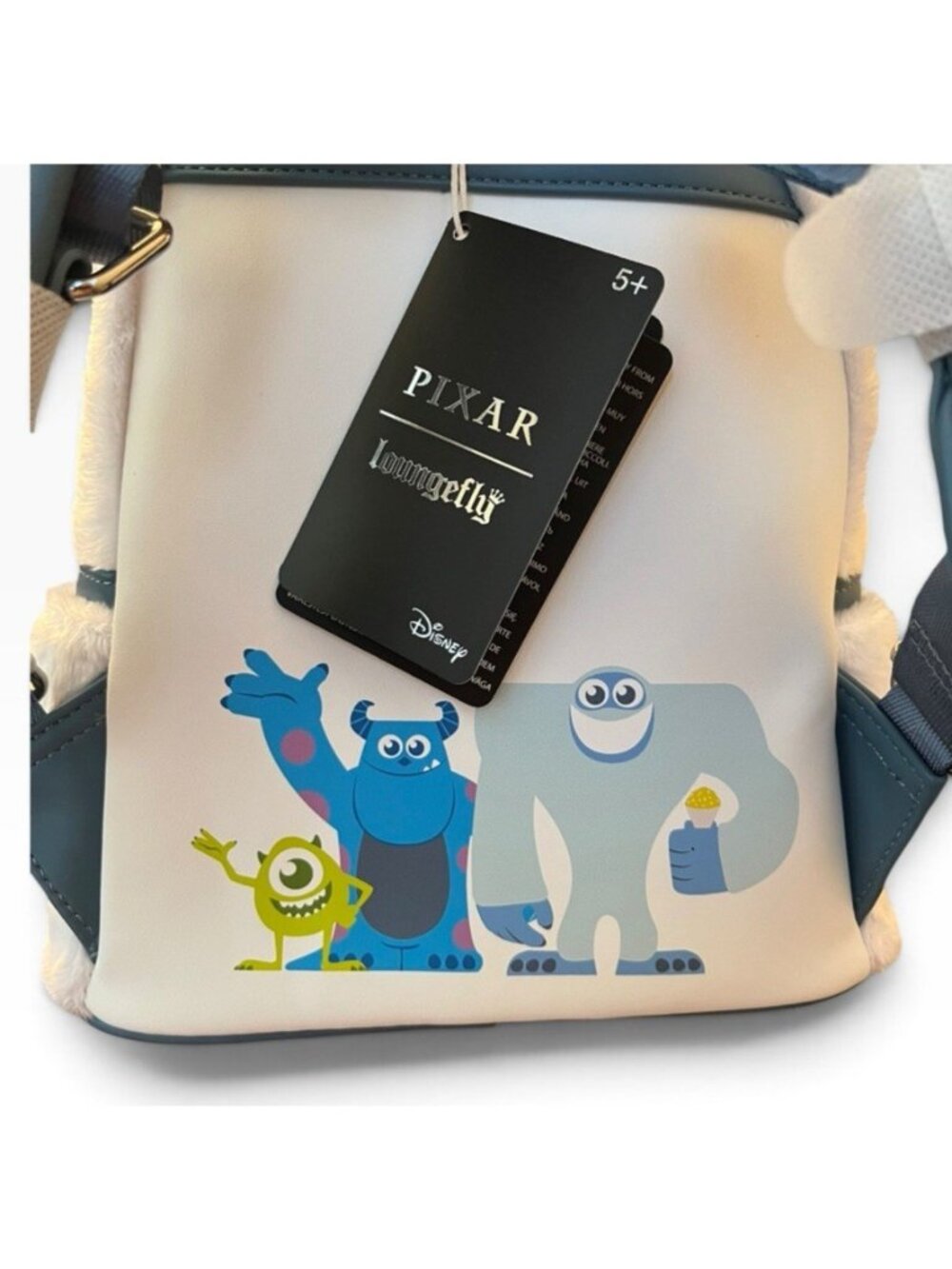 Loungefly Monsters Inc Abominable Snowman Yeti Faux Fur Mini Backpack NWT - Picture 4 of 6